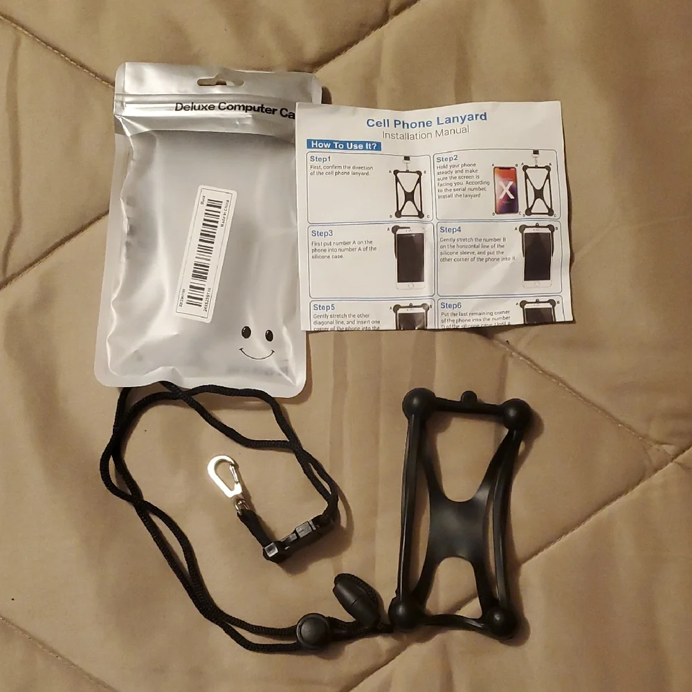 Cell phone lanyard